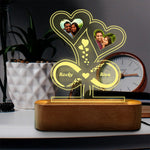image, LED Heart Lamp with personalized Name and Photos Perfect Gift for Anniversary
